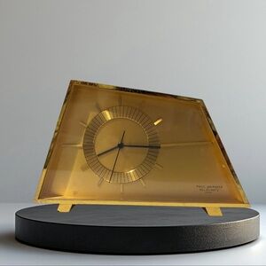 Vintage Rare PAUL GARNIER Belquartz Swiss Table Mantle Watch Clock Quartz READ